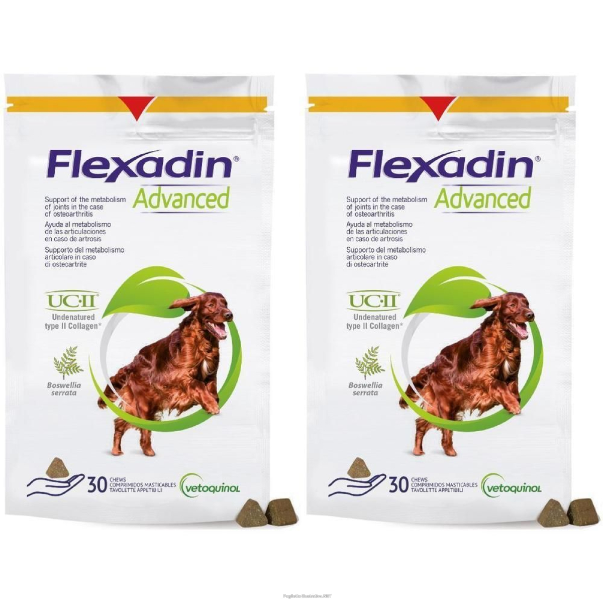 Compra Online flexadin advanced cane tutte le taglie 30 tavolette appetibili 2x90 g e Trova l'offerta più bassa