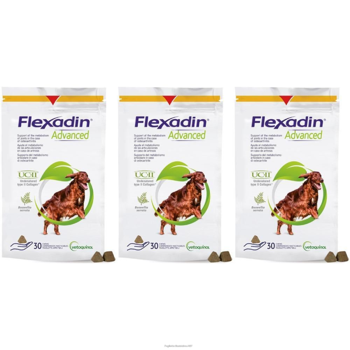 Compra Online flexadin advanced cane tutte le taglie 30 tavolette appetibili 3x90 g e Trova l'offerta più bassa