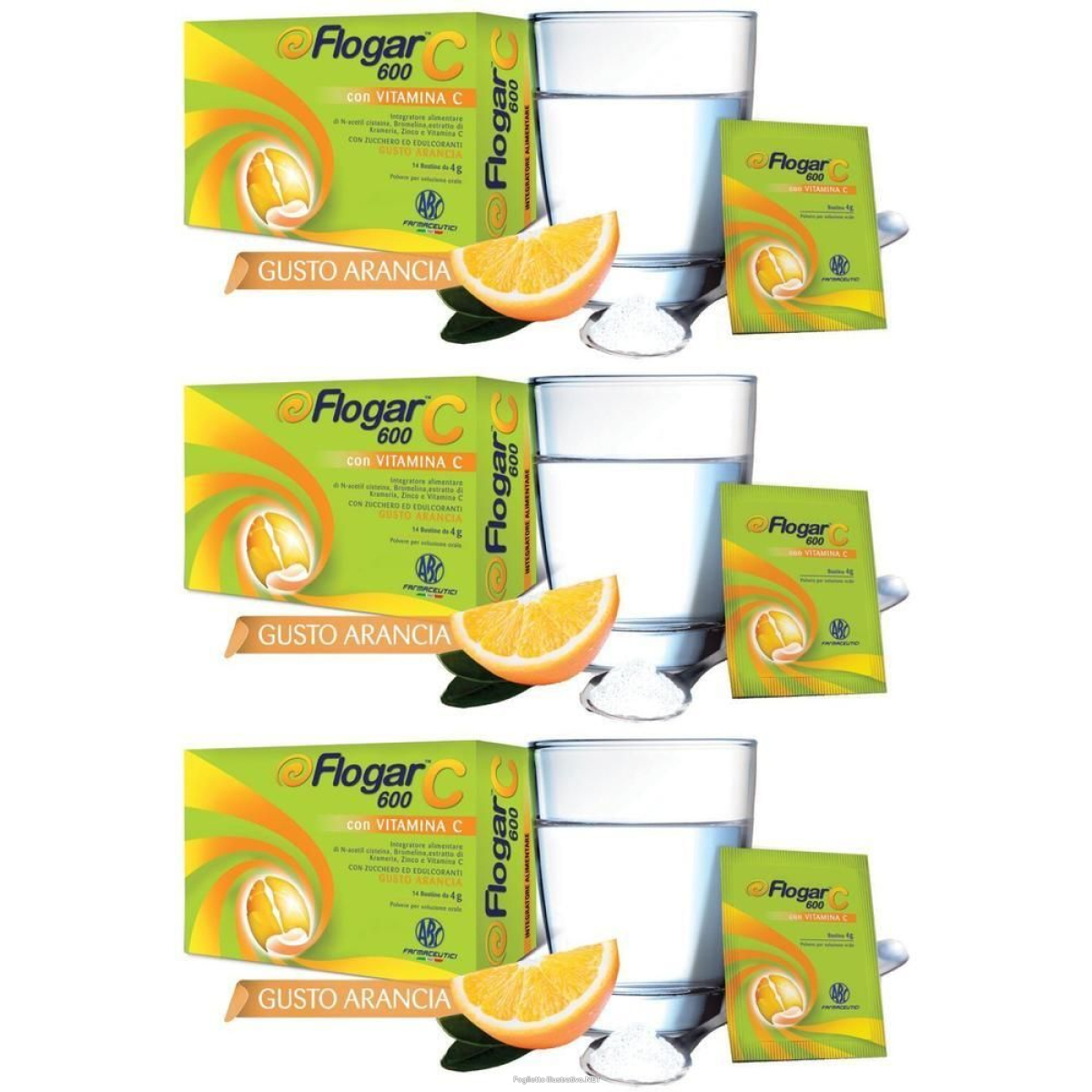 Compra Online flogar c 600 con vitamina gusto arancia 3x14 pz bustina e Trova l'offerta più bassa