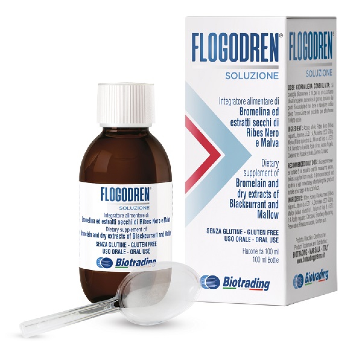 Compra Online Flogodren - soluzione drenaggio dei liquidi e benessere respiratorio con bromelina confezione 100 ml e Trova l'offerta più bassa