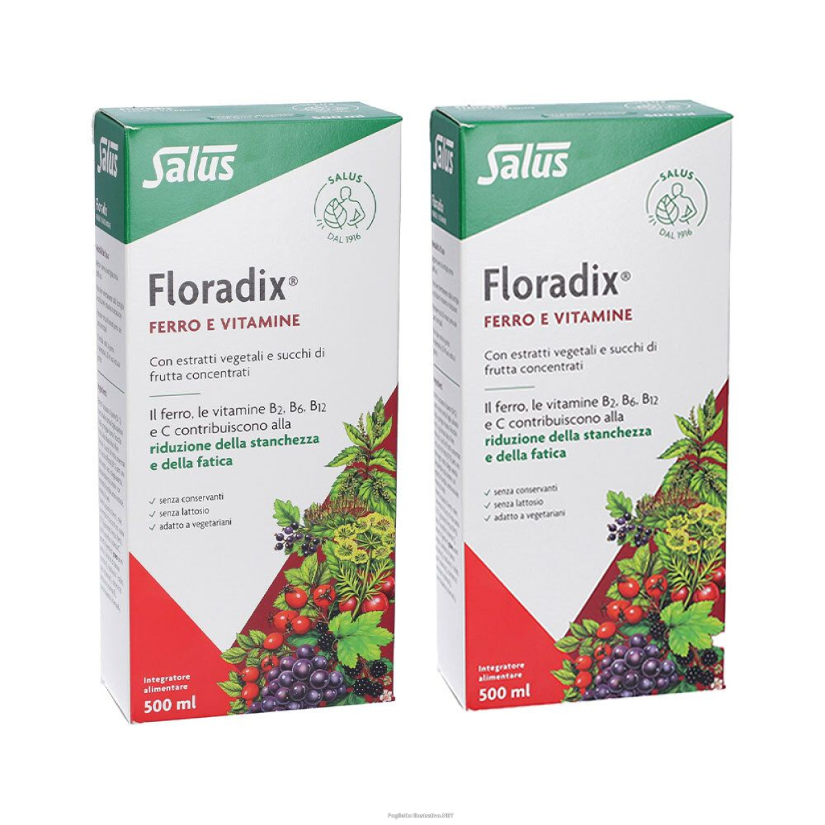 Compra Online floradix® ferro e vitamine set da 2 2x500 ml elisir e Trova l'offerta più bassa