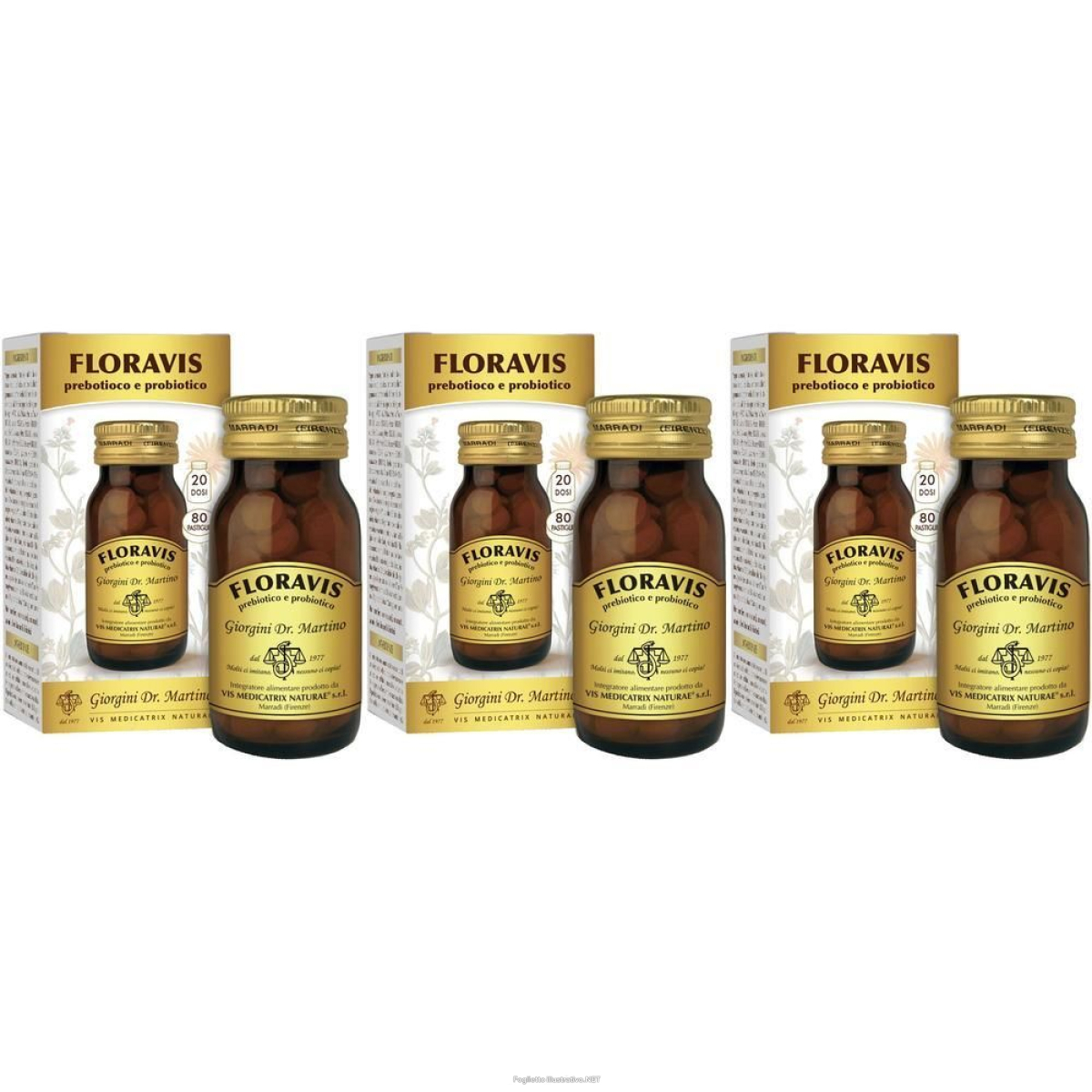 Compra Online floravisv prebiotico e probiotico 3x40 g caramelle e Trova l'offerta più bassa