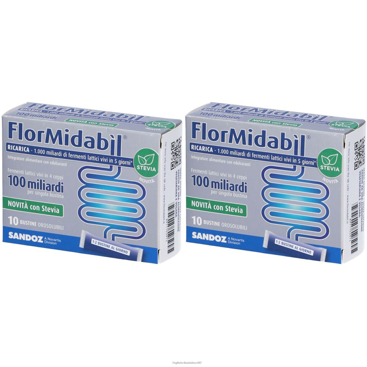 Compra Online flormidabíl ricarica bustine con stevia set da 2 2x10 pz bustina e Trova l'offerta più bassa