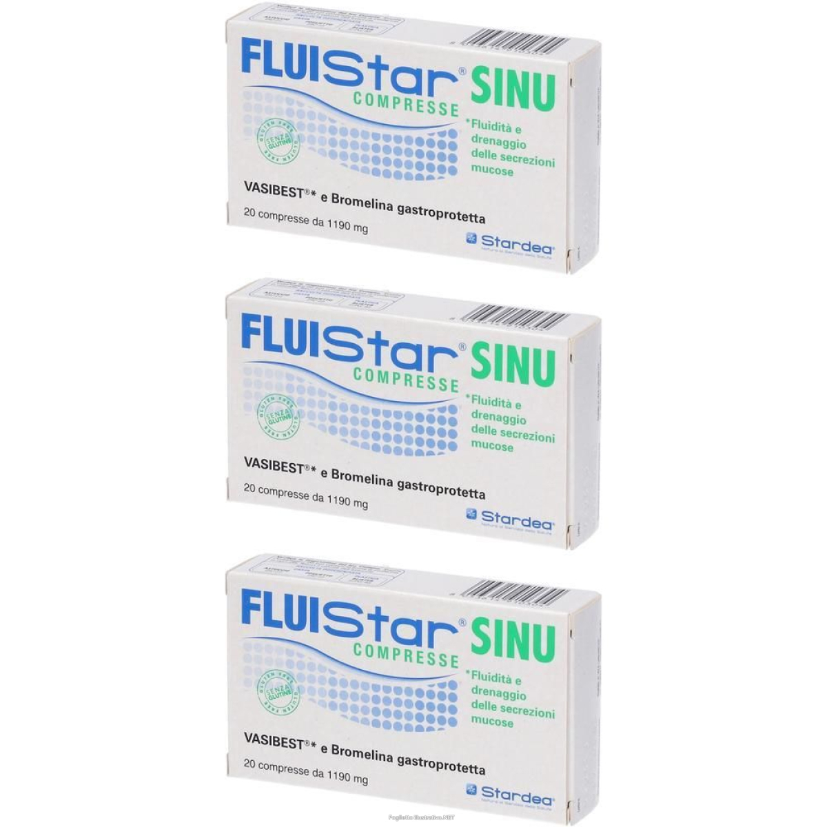Compra Online fluistar sinu compresse 3x23,8 g e Trova l'offerta più bassa