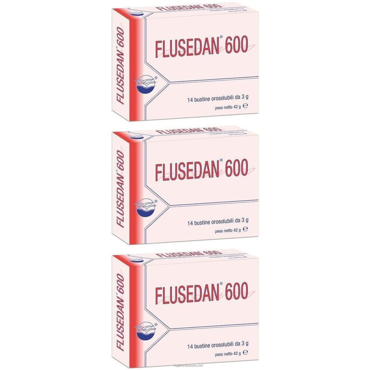 Compra Online flusedan 600 14 bustine orosolubili 3x42 g polvere per soluzione orale e Trova l'offerta più bassa