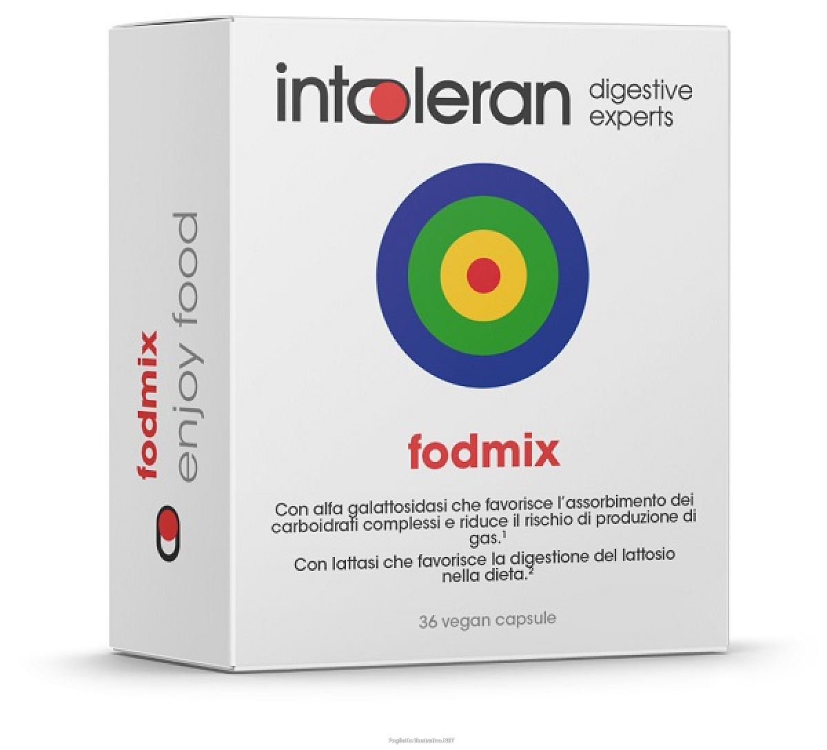Compra Online fodmix integratore per la digestione del lattosio e il benessere intestinale 36 capsule e Trova l'offerta più bassa