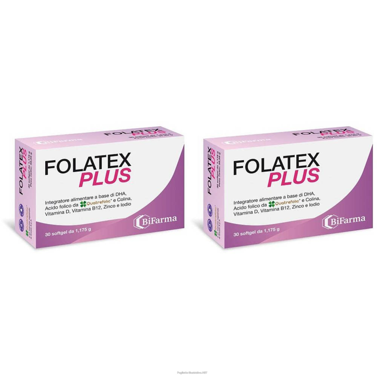 Compra Online folatex plus 30 softgel 2x35,25 g capsule e Trova l'offerta più bassa