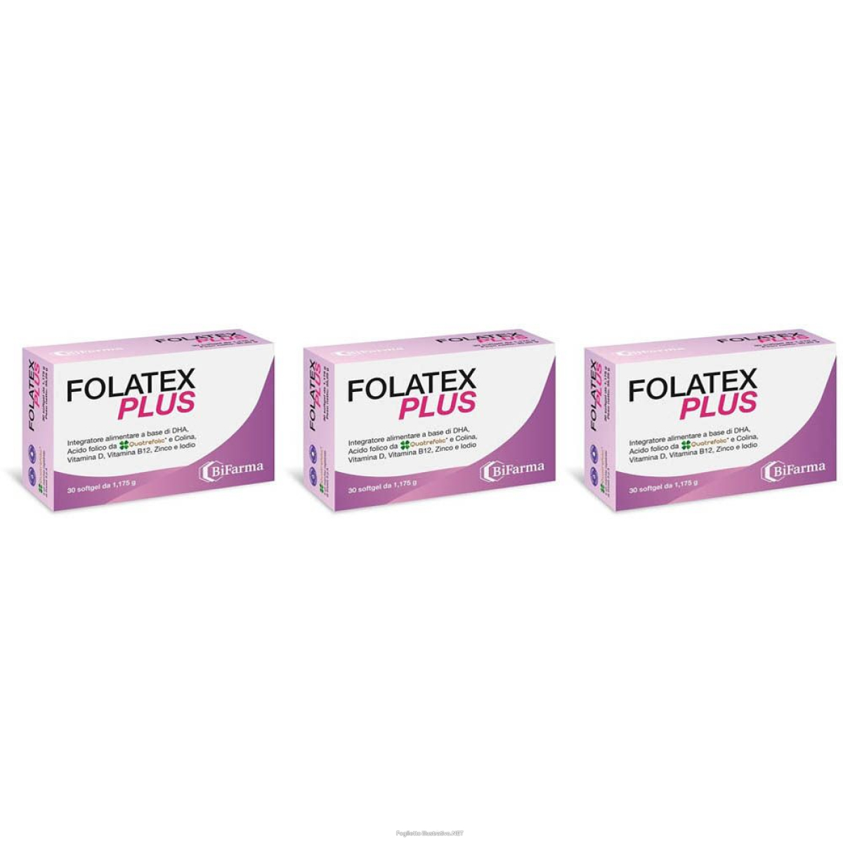Compra Online folatex plus 30 softgel 3x35,25 g capsule e Trova l'offerta più bassa