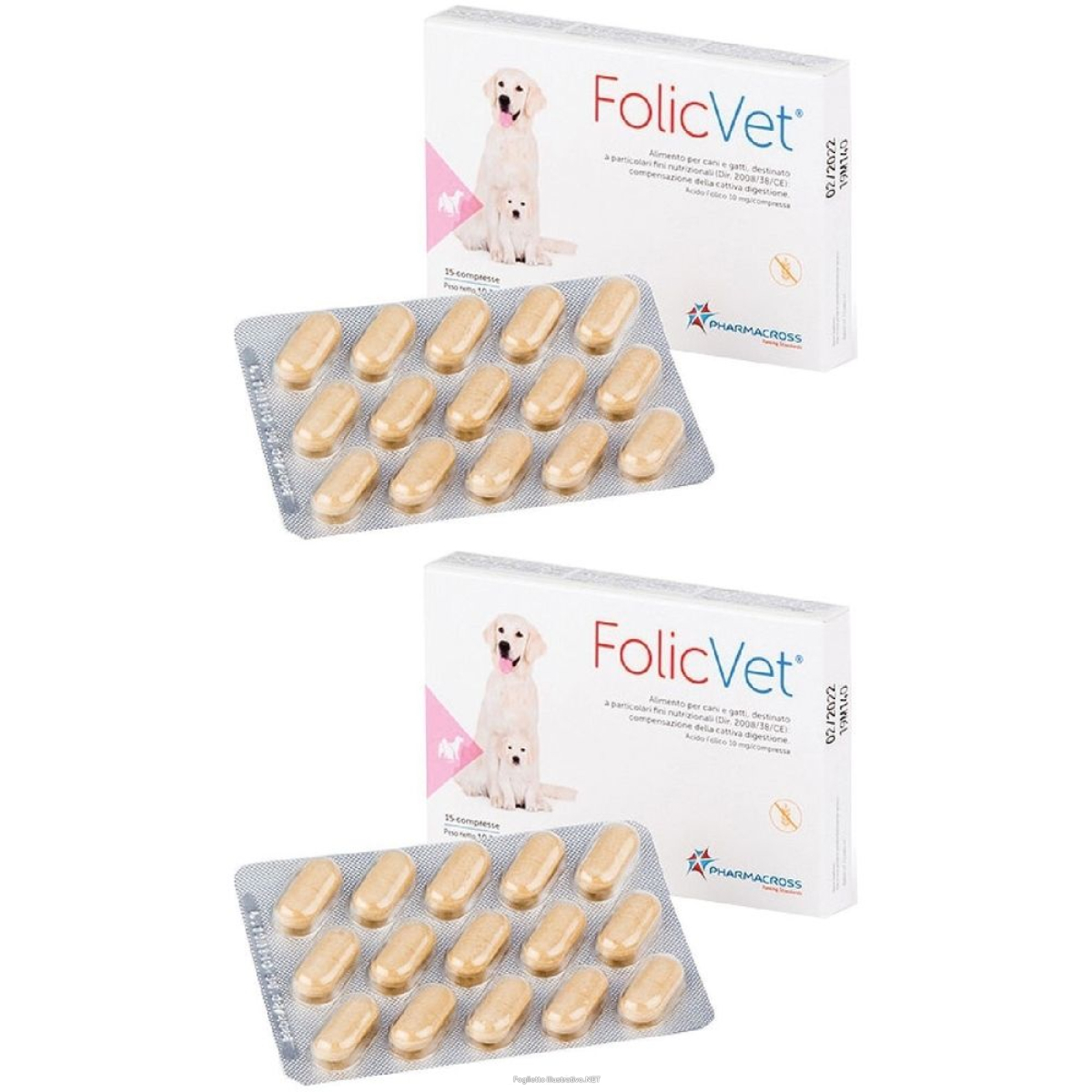 Compra Online folicvet 15 compresse set da 2 2x10,5 g e Trova l'offerta più bassa