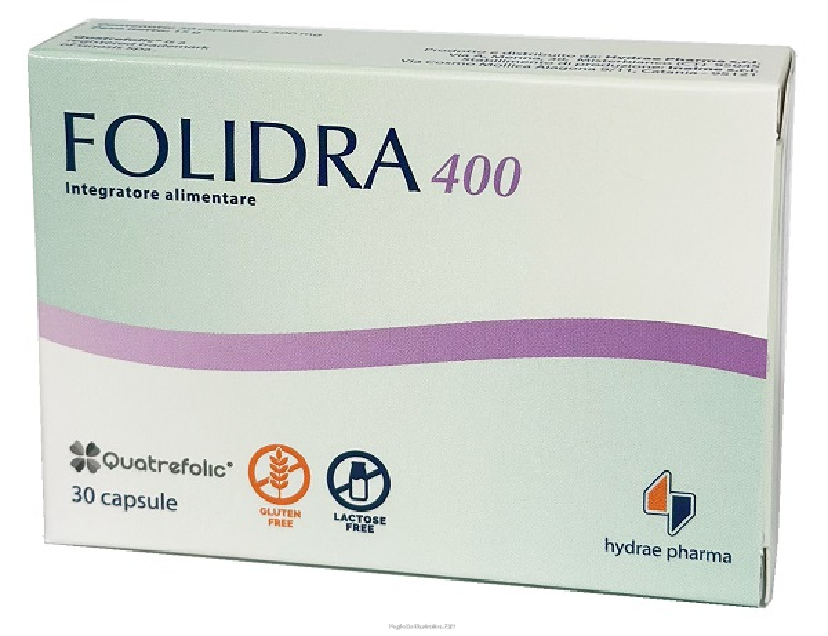 Compra Online folidra 400 integratore di vitamine e acido folico 30 capsule e Trova l'offerta più bassa