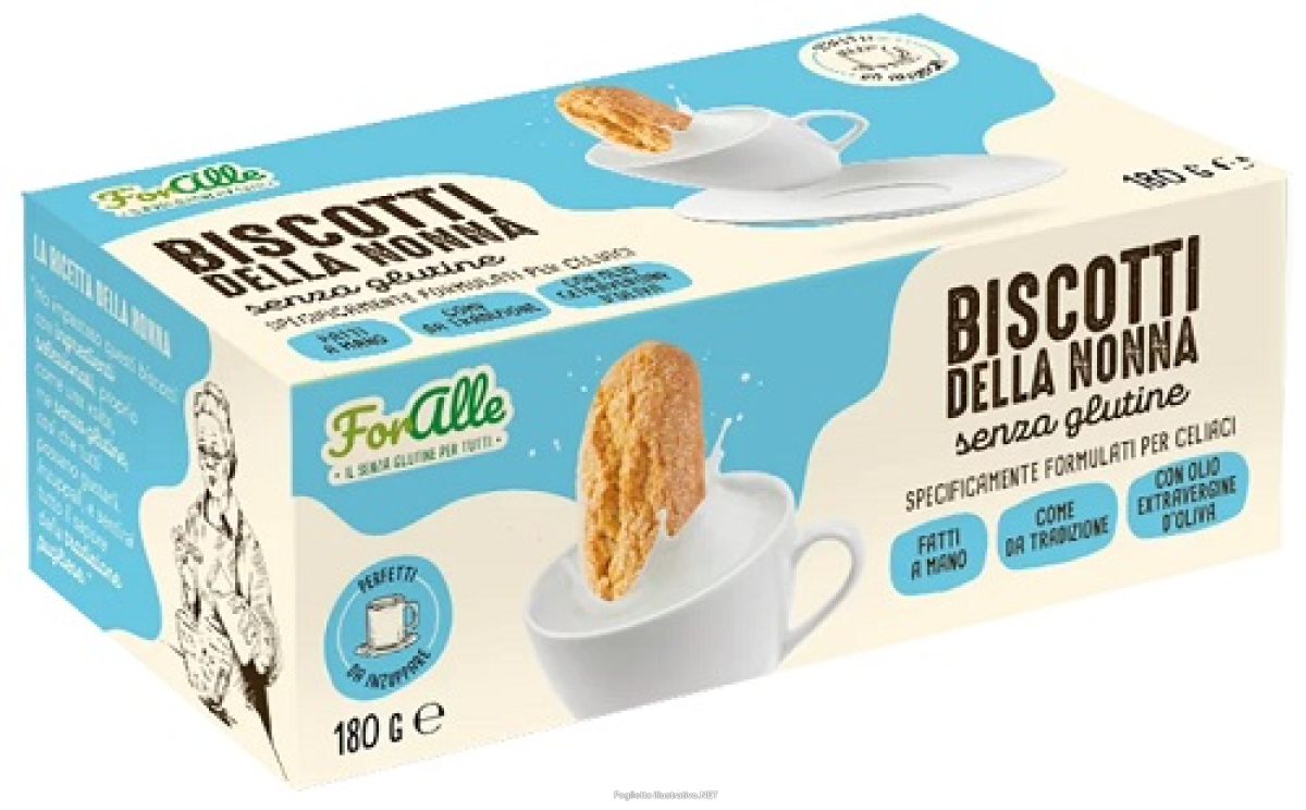 Compra Online foralle biscotti della nonna senza glutine 180 grammi e Trova l'offerta più bassa