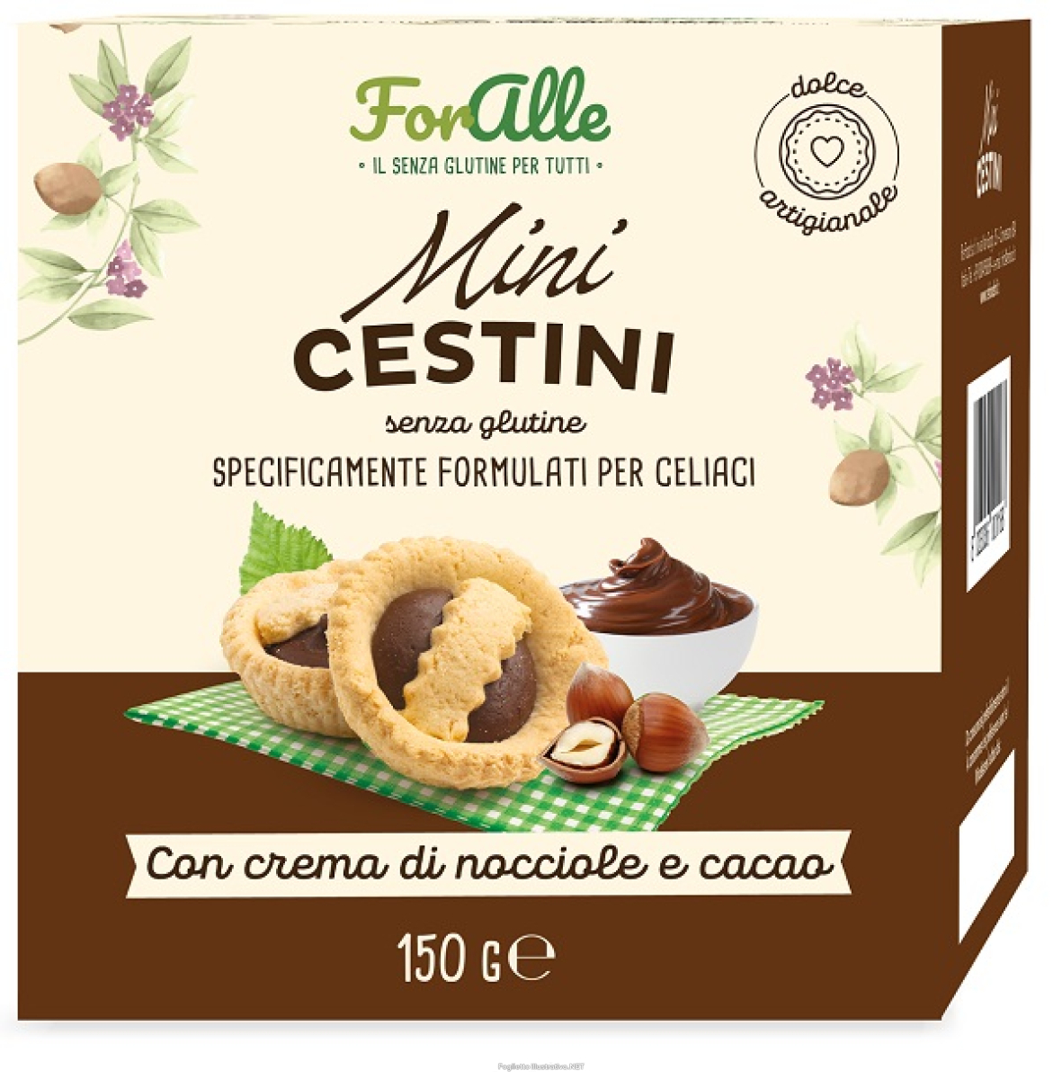 Compra Online foralle minicestini crema nocciona & cacao 150 g e Trova l'offerta più bassa
