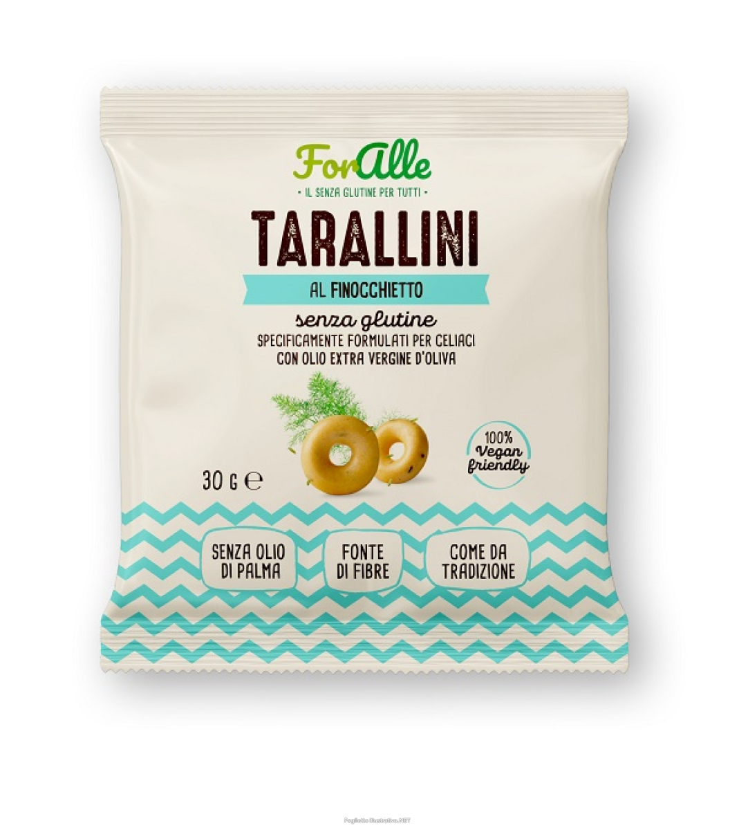 Compra Online foralle tarallini al finocchietto senza glutine 30 grammi e Trova l'offerta più bassa