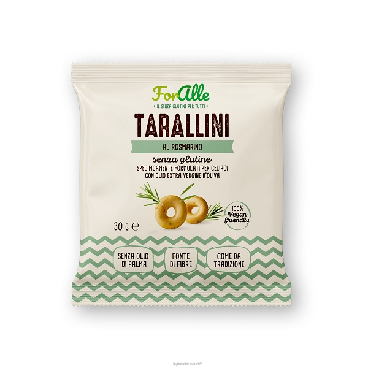 Compra Online foralle tarallini al rosmarino senza glutine 30 grammi e Trova l'offerta più bassa