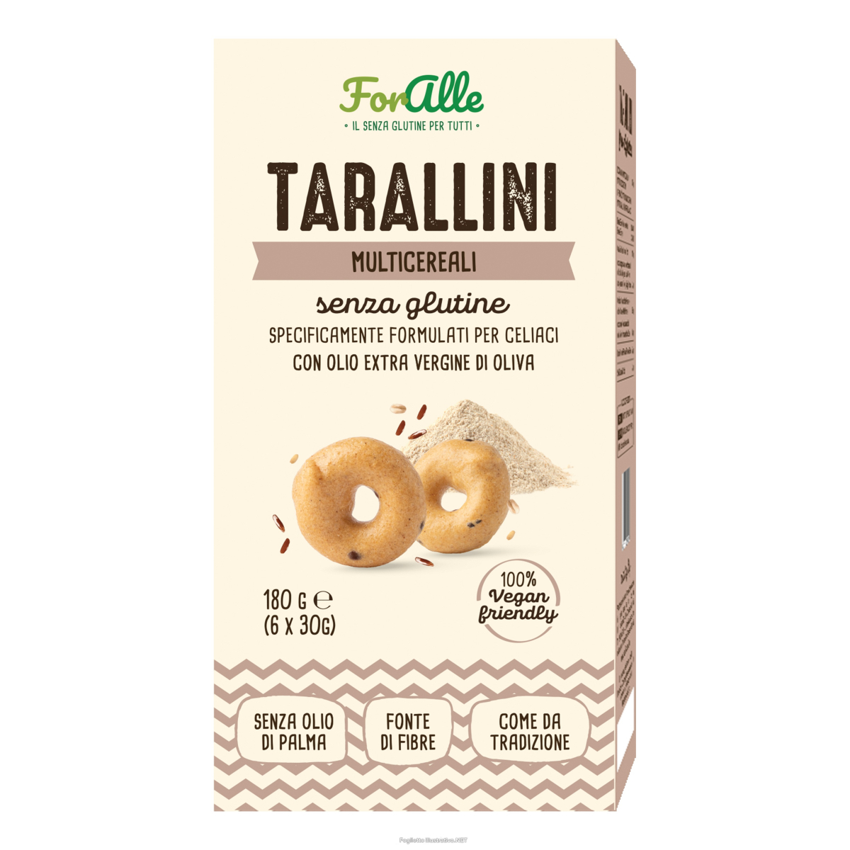 Compra Online foralle tarallini senza glutine multicereali 6 bustine da 30 g e Trova l'offerta più bassa
