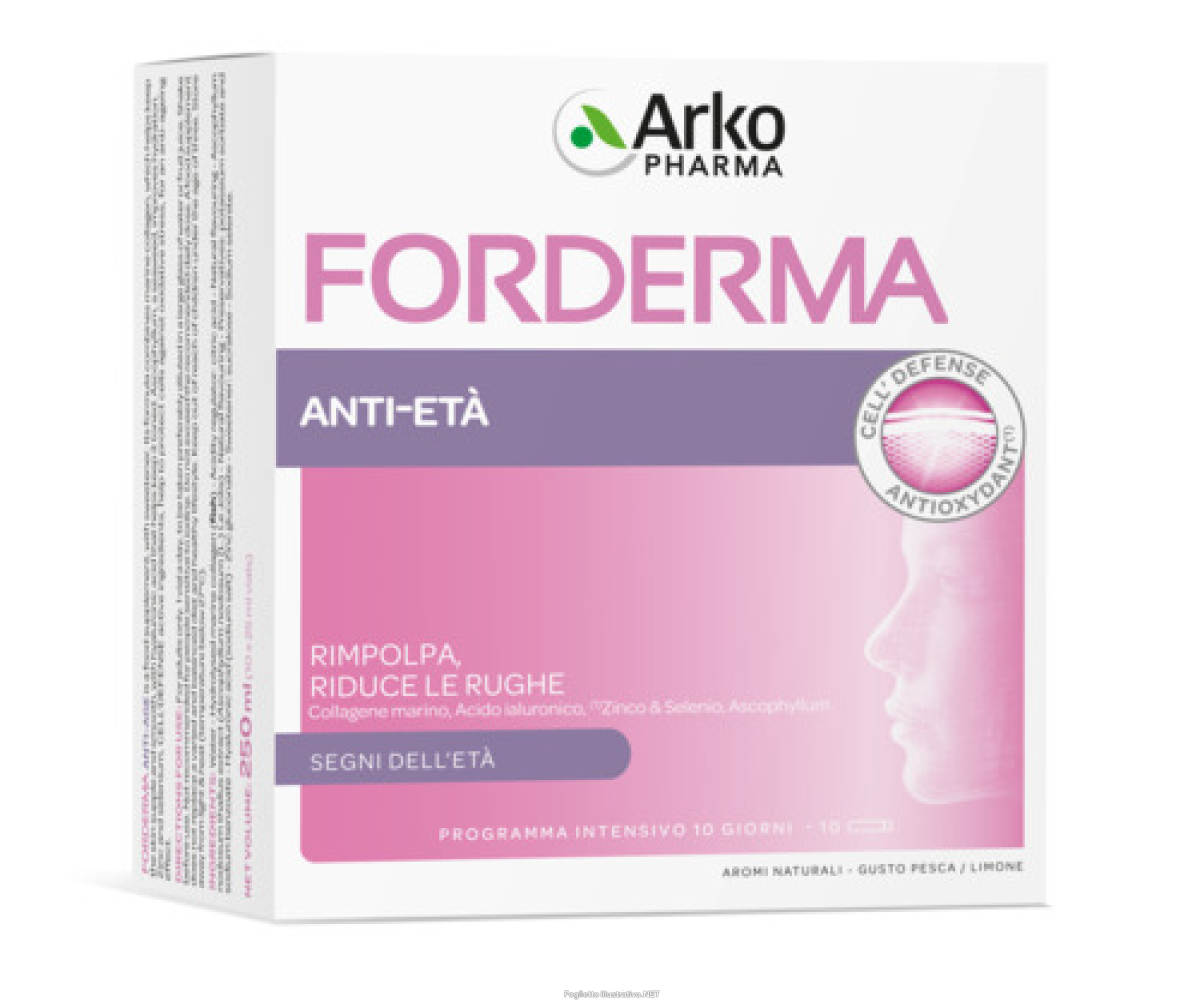 Compra Online forderma anti-eta' 10 flaconcini e Trova l'offerta più bassa
