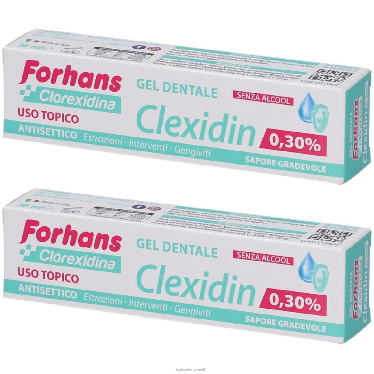 Compra Online forhans clexidin gel dentale 2x30 ml e Trova l'offerta più bassa