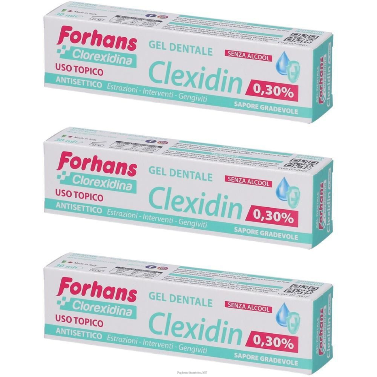 Compra Online forhans clexidin gel dentale 3x30 ml e Trova l'offerta più bassa