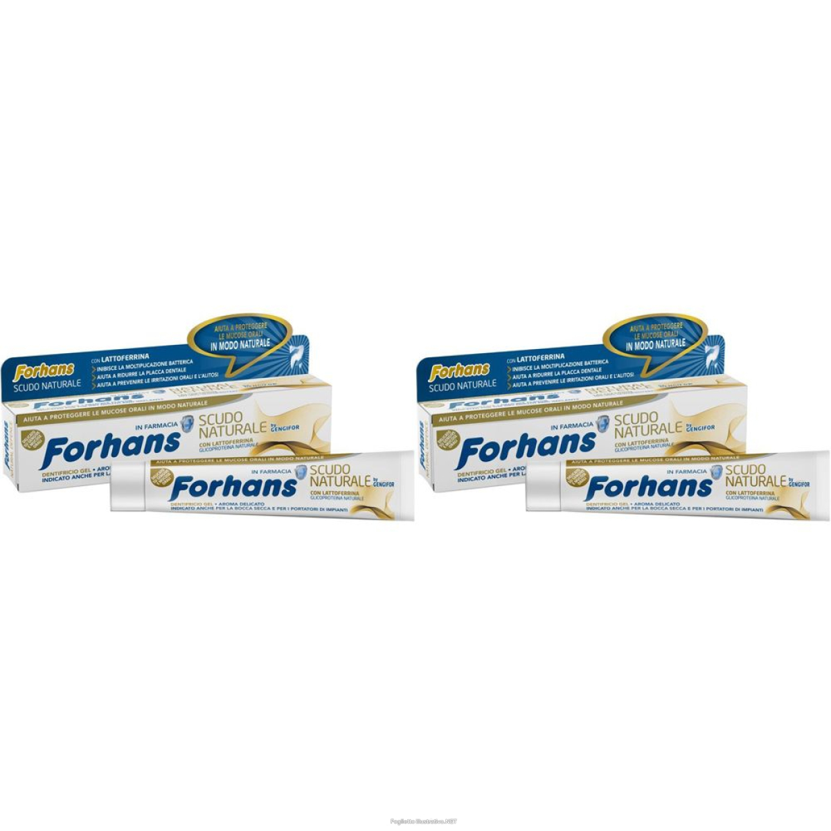 Compra Online forhans dentifricio scudo naturale con lattoferrina set da 2 2x75 ml d e Trova l'offerta più bassa