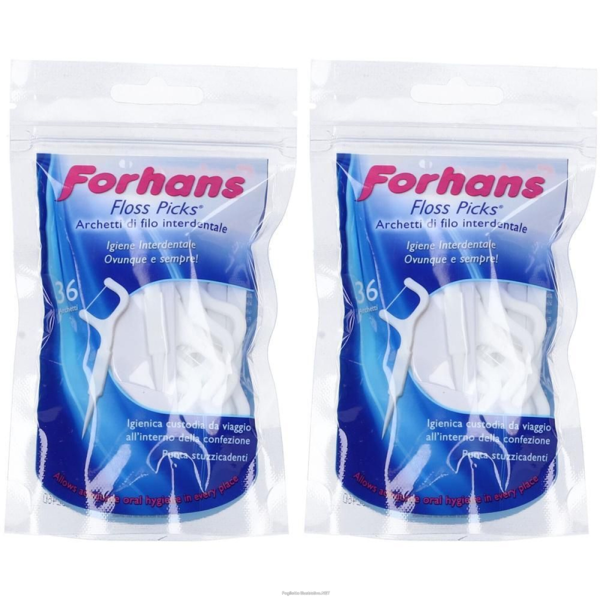 Compra Online forhans floss picks archetti interdentali 2x36 pc e Trova l'offerta più bassa