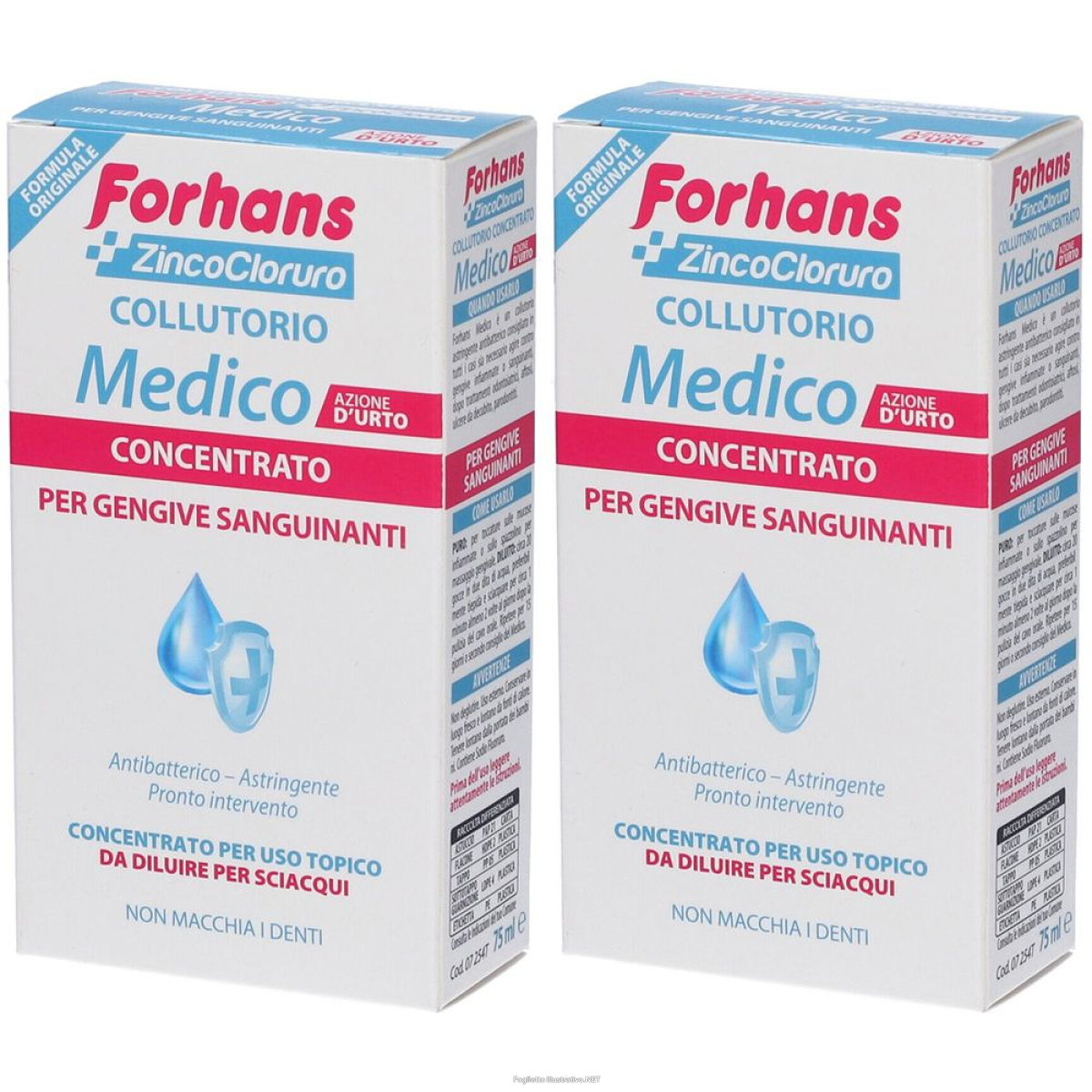 Compra Online forhans medico collutorio concentrato set da 2 2x75 ml soluzione e Trova l'offerta più bassa