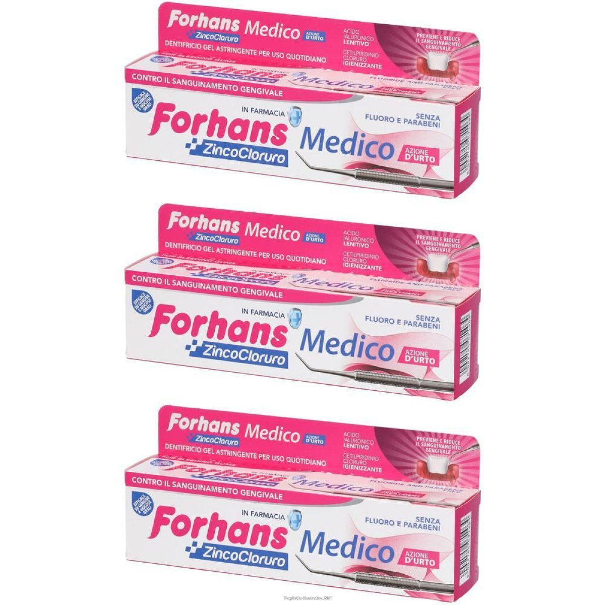 Compra Online forhans medico dentifricio 75 ml 3x75 ml e Trova l'offerta più bassa