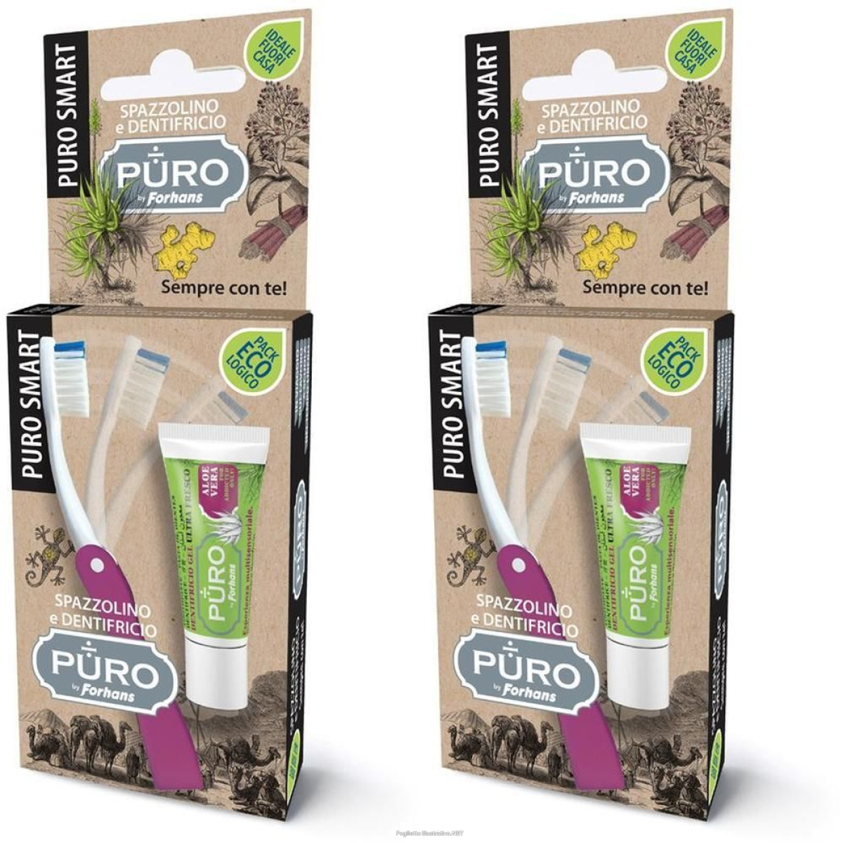 Compra Online forhans puro smart kit igiene orale 2x1 pz dentifricio e Trova l'offerta più bassa