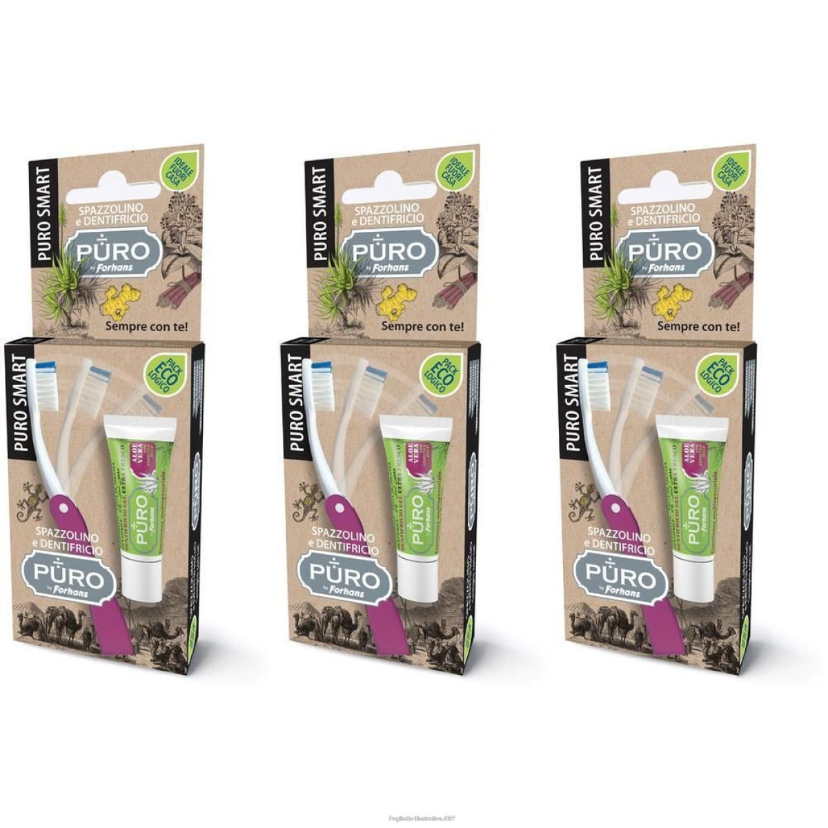 Compra Online forhans puro smart kit igiene orale 3x1 pz dentifricio e Trova l'offerta più bassa