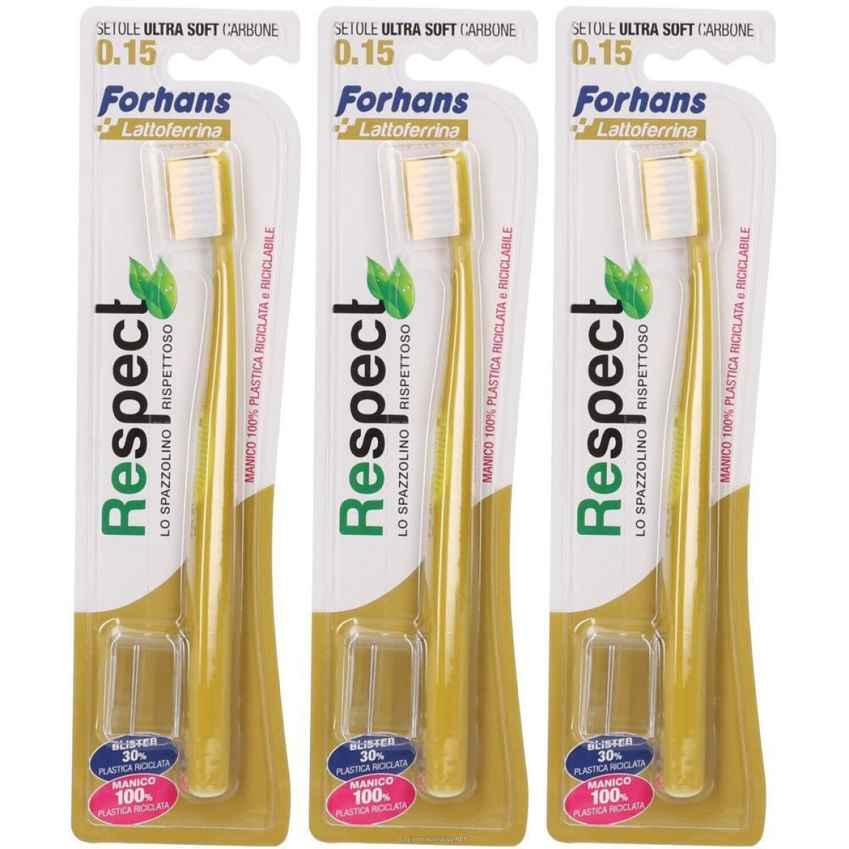 Compra Online forhans respect spazzolino ecologico 0,15 setole carbone 3x1 st e Trova l'offerta più bassa