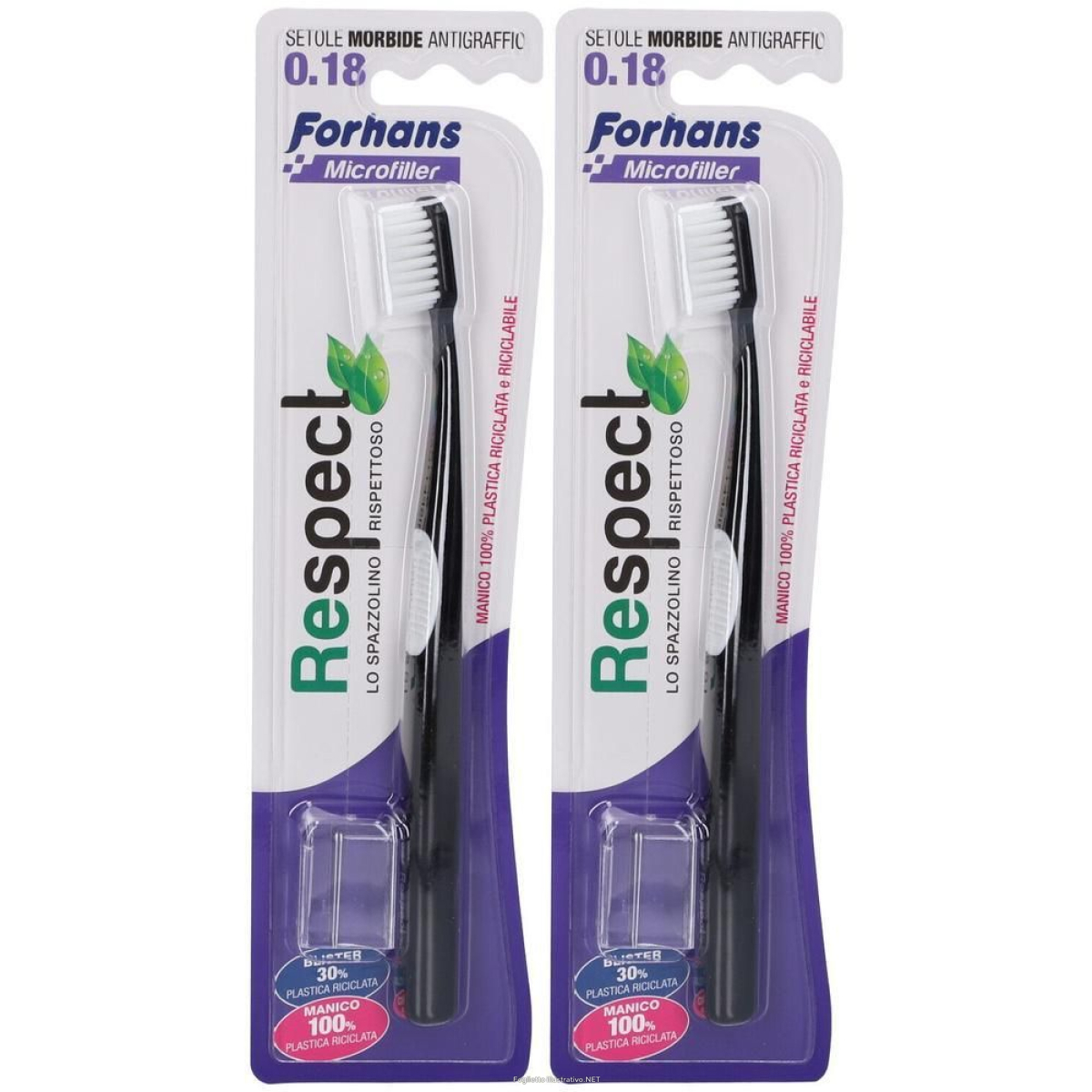 Compra Online forhans respect spazzolino ecologico 0,18 setole morbide 2x1 st e Trova l'offerta più bassa