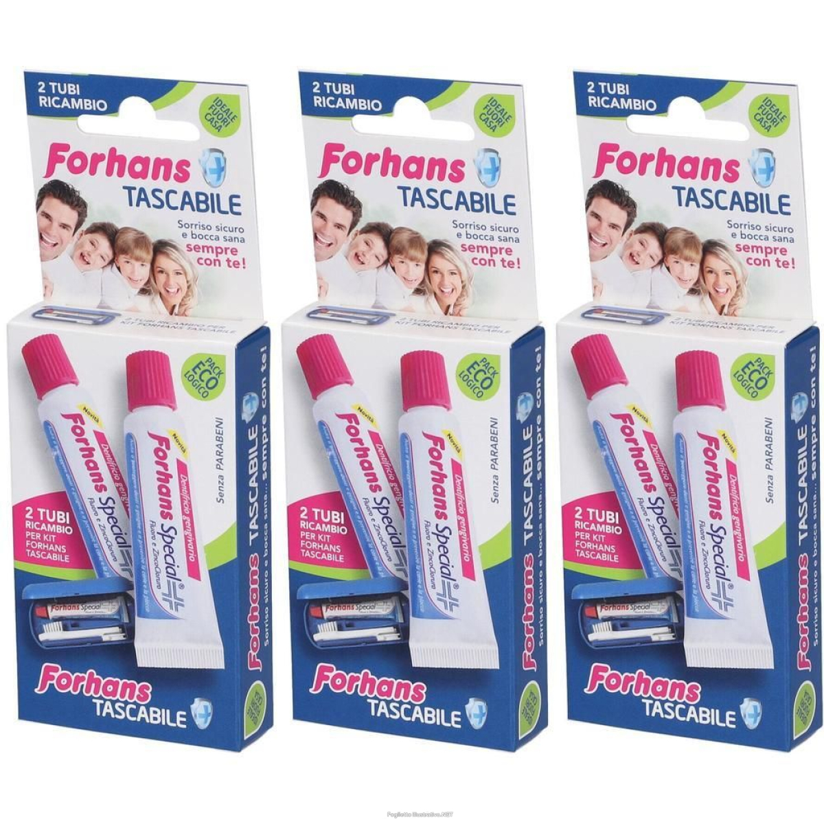 Compra Online forhans special 2 tubi ricambio 3x2 pz crema e Trova l'offerta più bassa