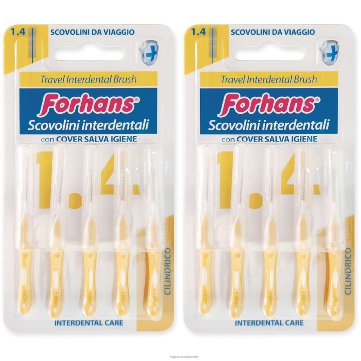 Compra Online forhans travel interdental brush scovolino 1.4 2x5 pc e Trova l'offerta più bassa
