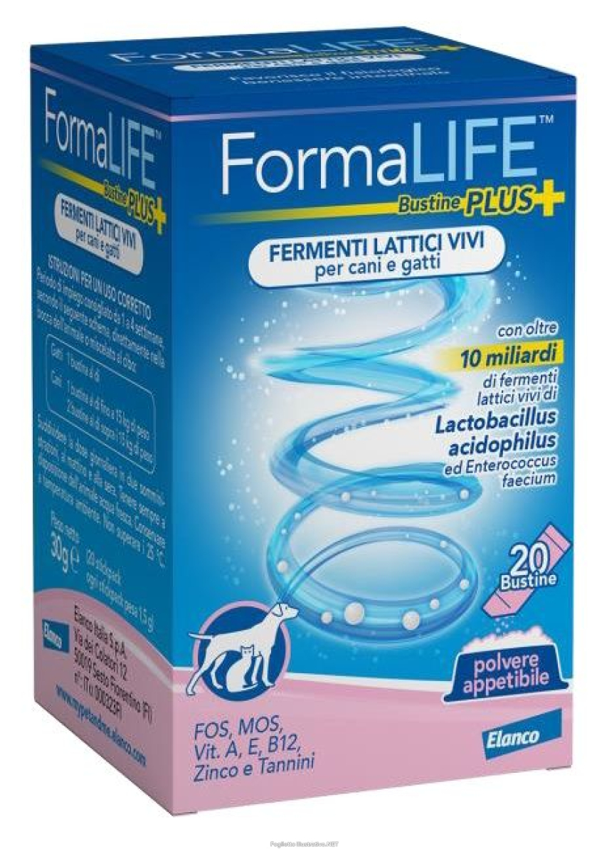 Compra Online formalife - plus fermenti lattici cani e gatti confezione 20 bustine e Trova l'offerta più bassa