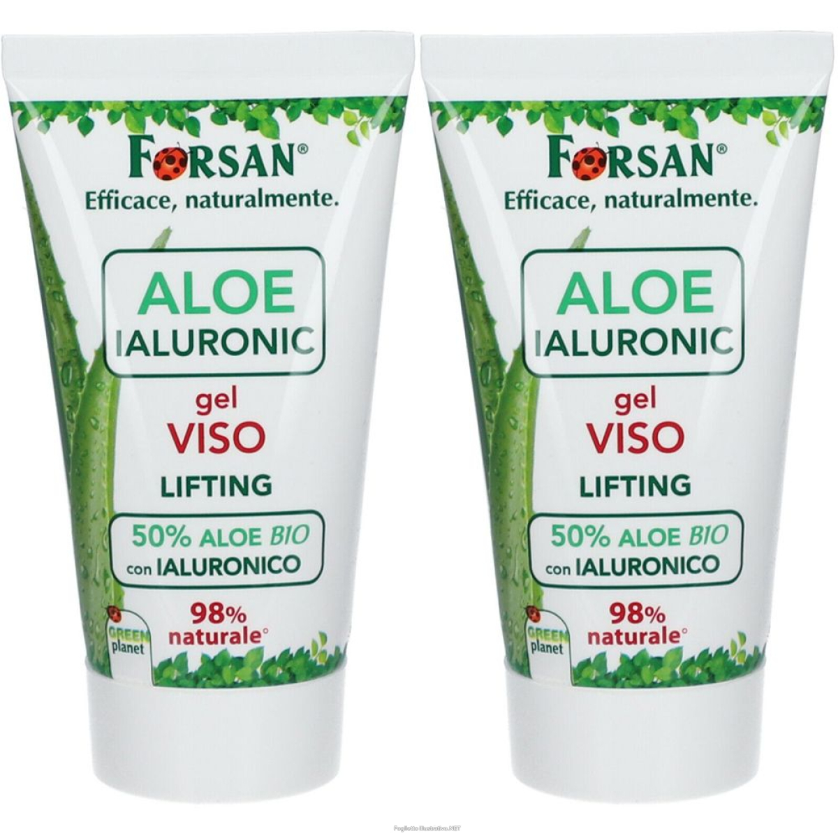 Compra Online forsan® aloe ialuronic gel viso set da 2 2x50 ml crema e Trova l'offerta più bassa