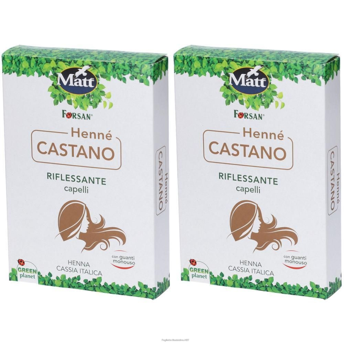 Compra Online forsan® hennè castano 2x100 g e Trova l'offerta più bassa