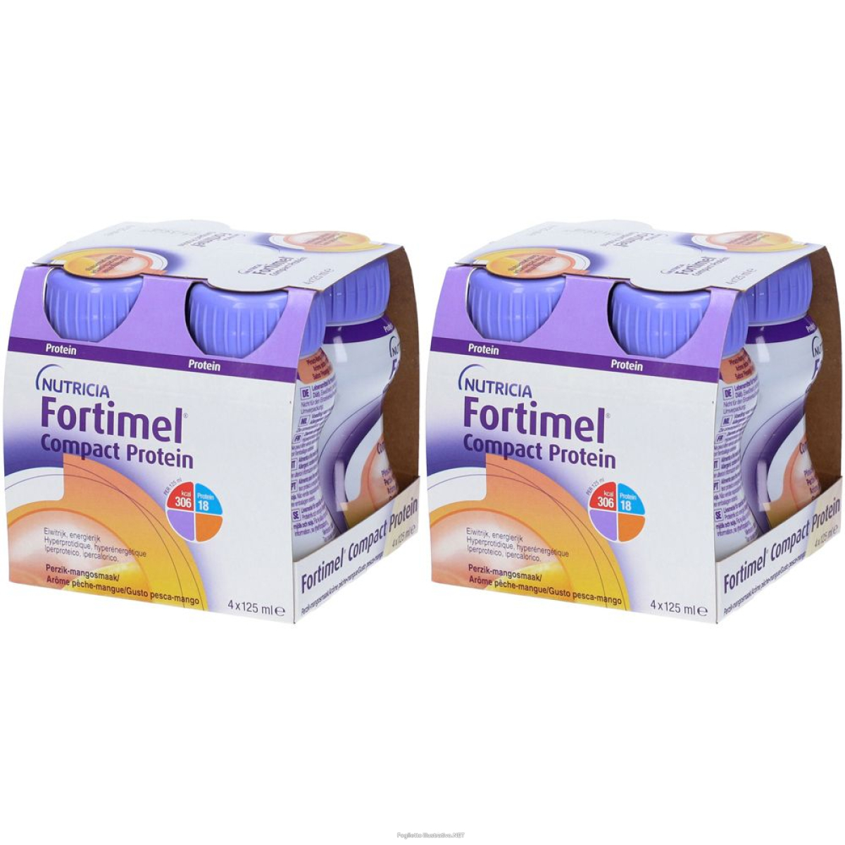 Compra Online fortimel compact pro pm4x125ml set da 2 2x4x125 ml soluzione bevibile e Trova l'offerta più bassa