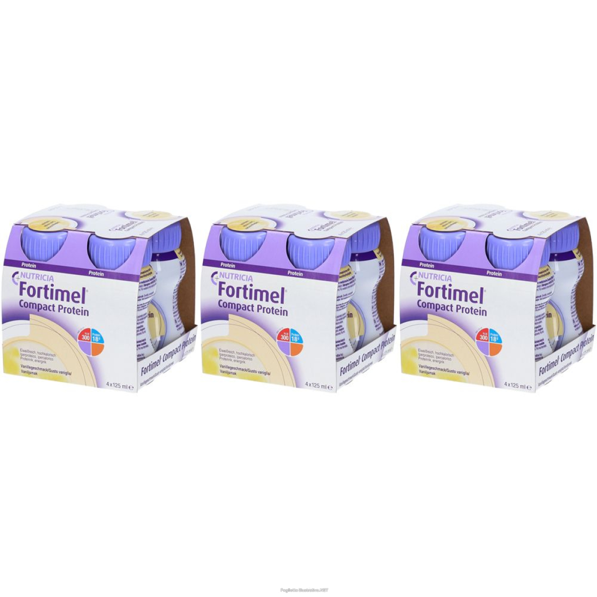 Compra Online fortimel compact pro va4x125ml set da 3 3x4x125 ml soluzione bevibile e Trova l'offerta più bassa