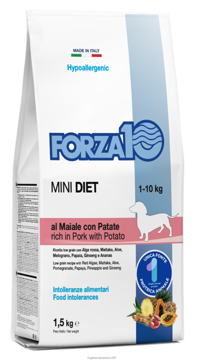 Compra Online forza 10 diet cane adult mini maiale & patate 1,5 kg e Trova l'offerta più bassa