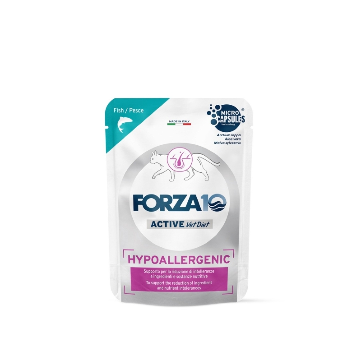 Compra Online Forza 10 gatto hypoallergenic pesce - alimento completo per gatti adulti con intolleranze alimentari 80 gr e Trova l'offerta più bassa