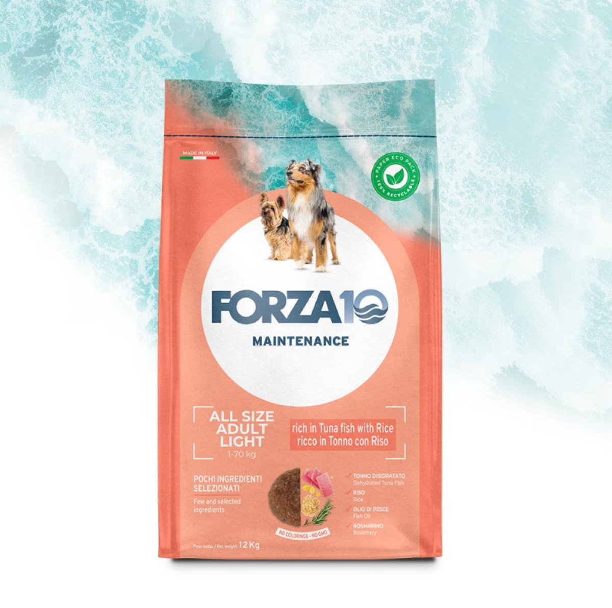 Compra Online Forza 10 maintenance all size adult light tonno - alimento completo per cani 12 kg e Trova l'offerta più bassa