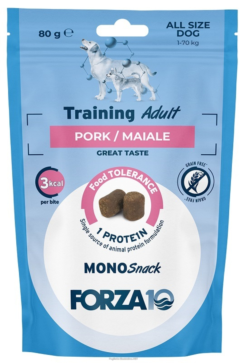 Compra Online forza 10 mono snack training dog all adult mai 80 g e Trova l'offerta più bassa