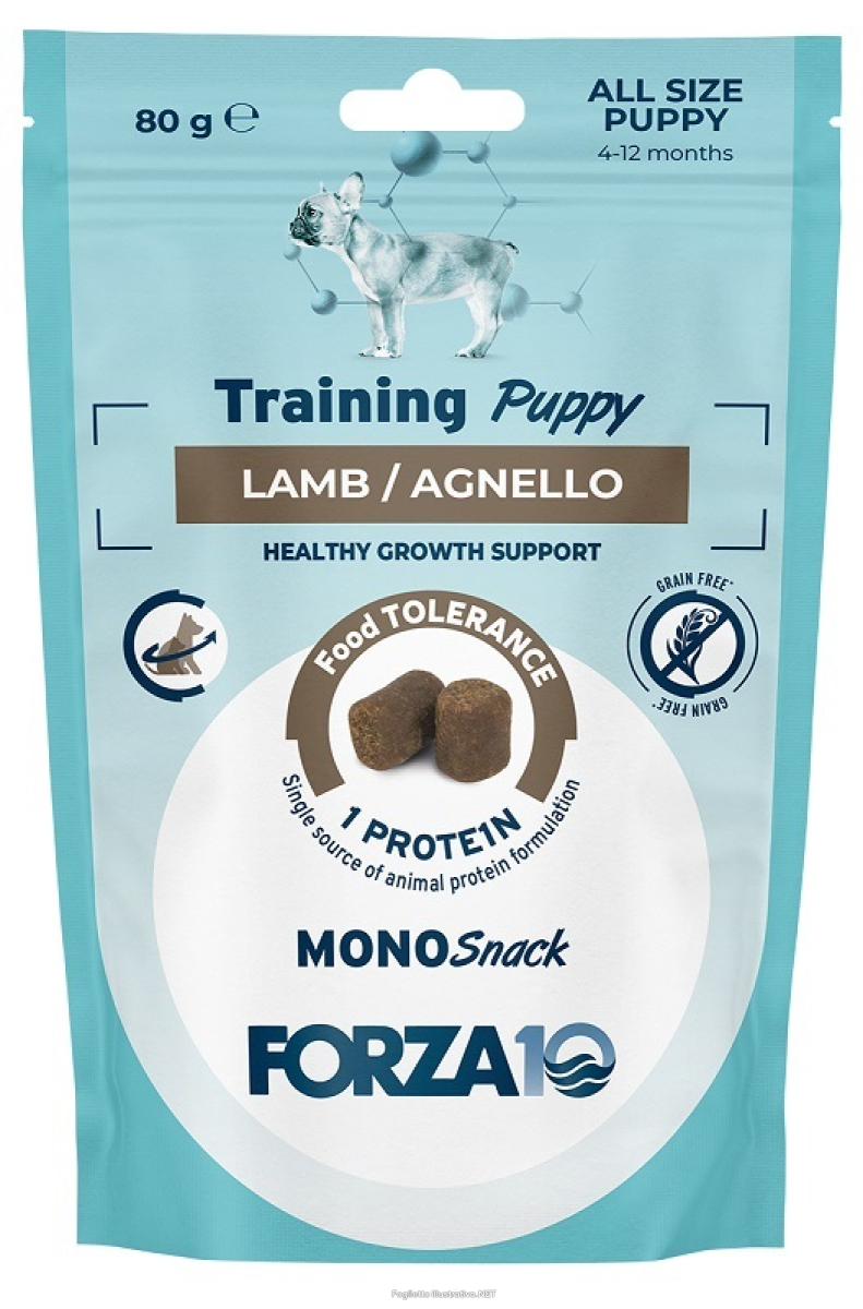 Compra Online forza 10 mono snack training dog all pup agnello 80 g e Trova l'offerta più bassa