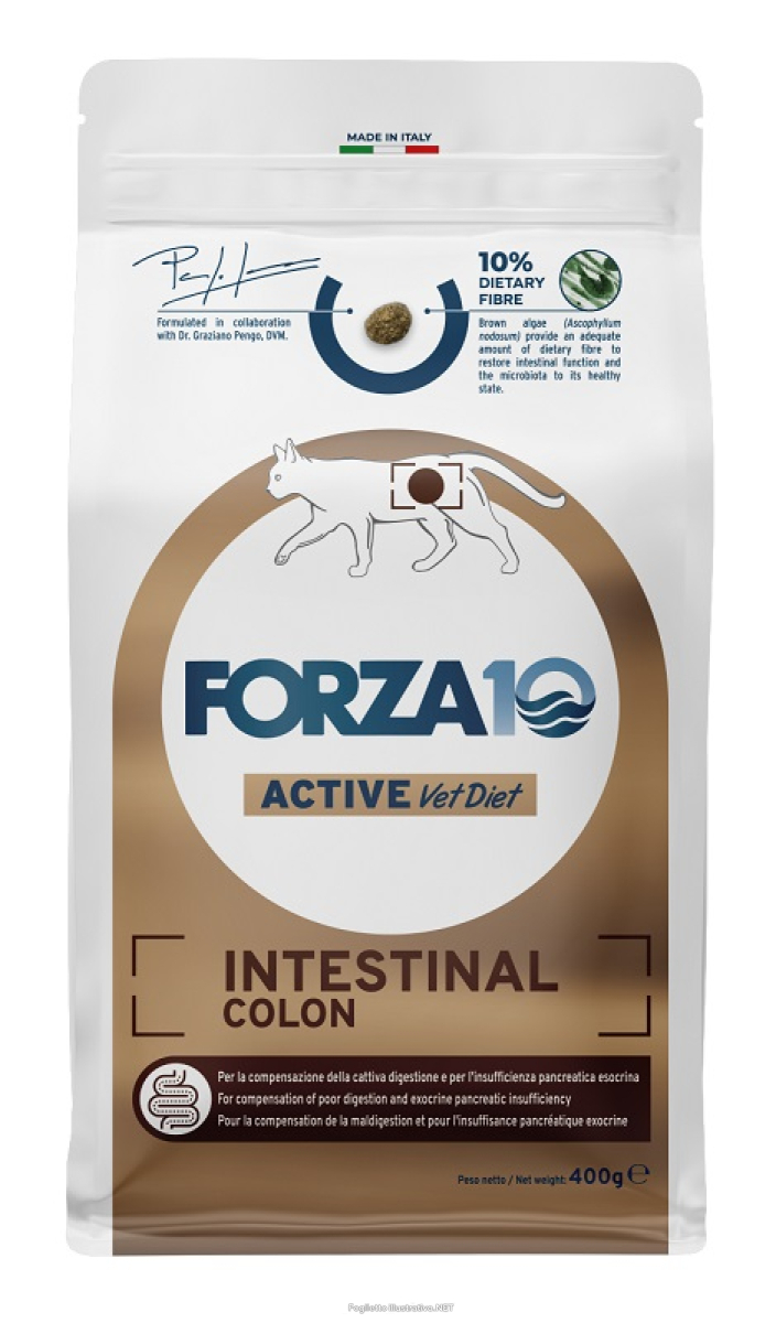 Compra Online forza10 active vet diet intestinal colon crocchette per gatti adulti 400g e Trova l'offerta più bassa