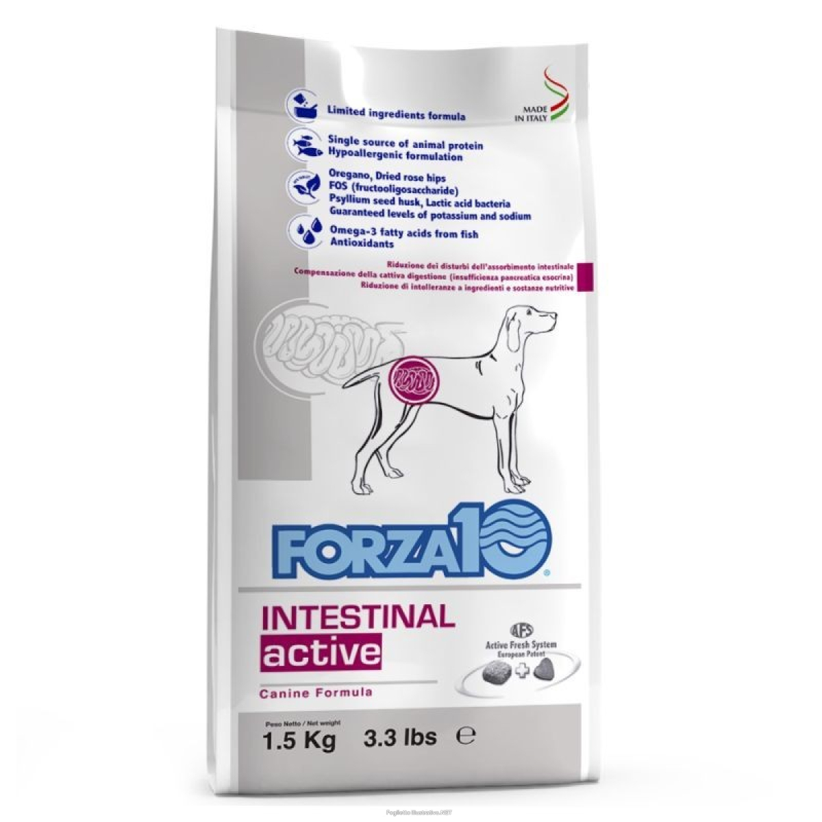 Compra Online forza10 cane active intestinal pesce 1,5kg e Trova l'offerta più bassa