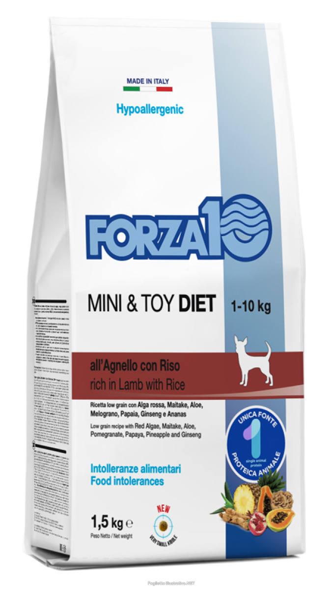 Compra Online forza10 cane diet mini/toy agnello riso 1,5kg e Trova l'offerta più bassa