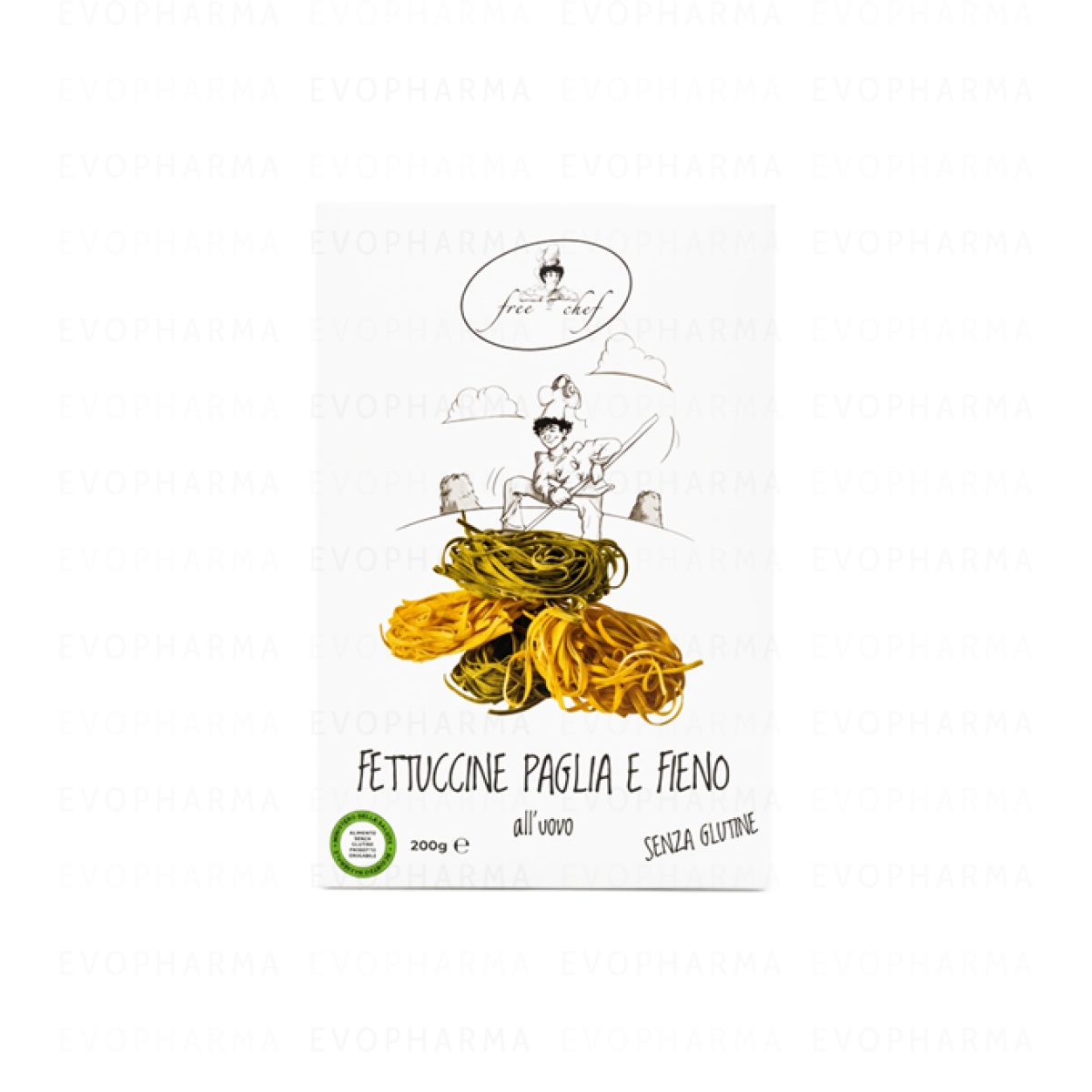 Compra Online Free chef fettuccine paglia e fieno all'uovo senza glutine 200 g e Trova l'offerta più bassa