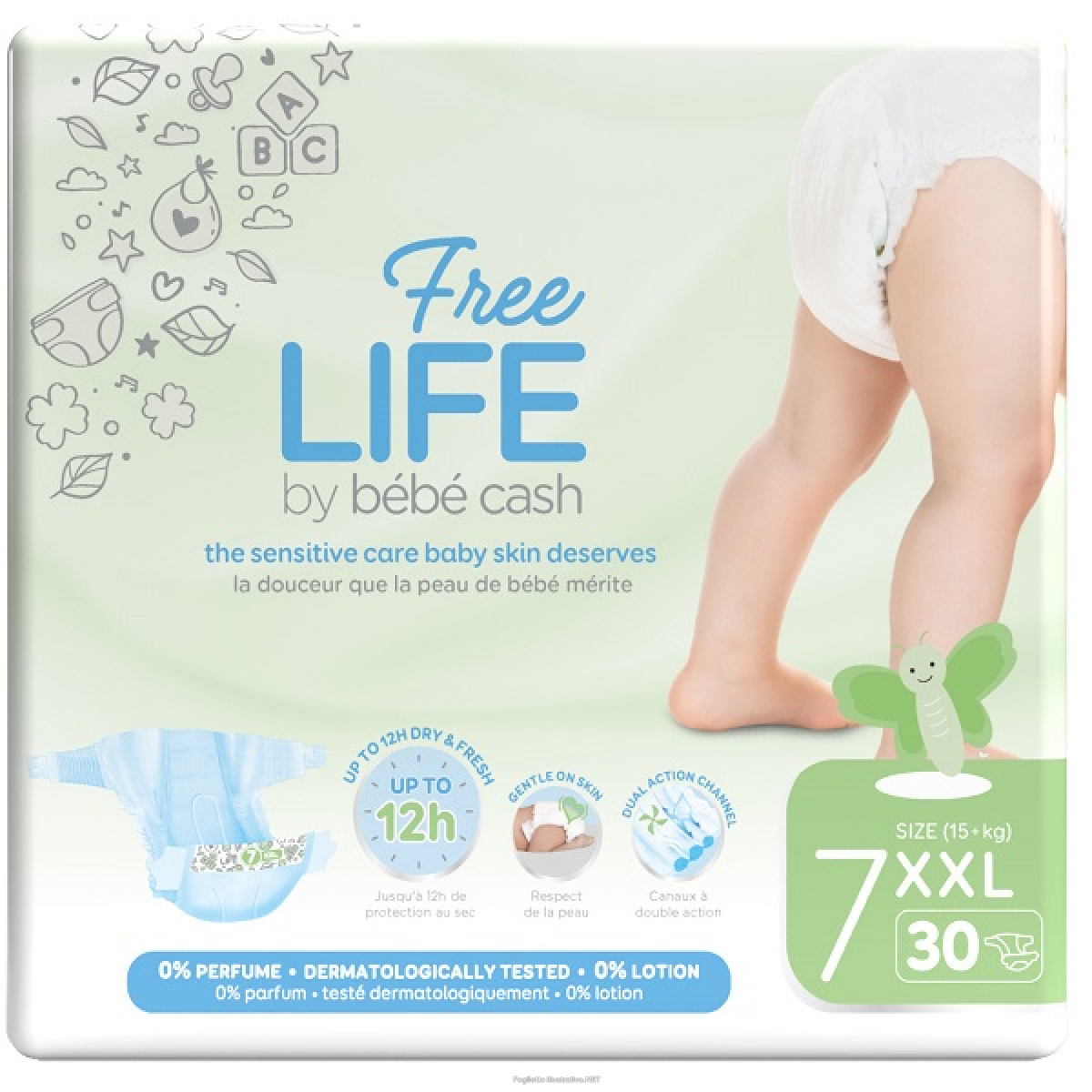 Compra Online freelife by bebecash xxl taglia 7 15 kg+ 30 pezzi e Trova l'offerta più bassa
