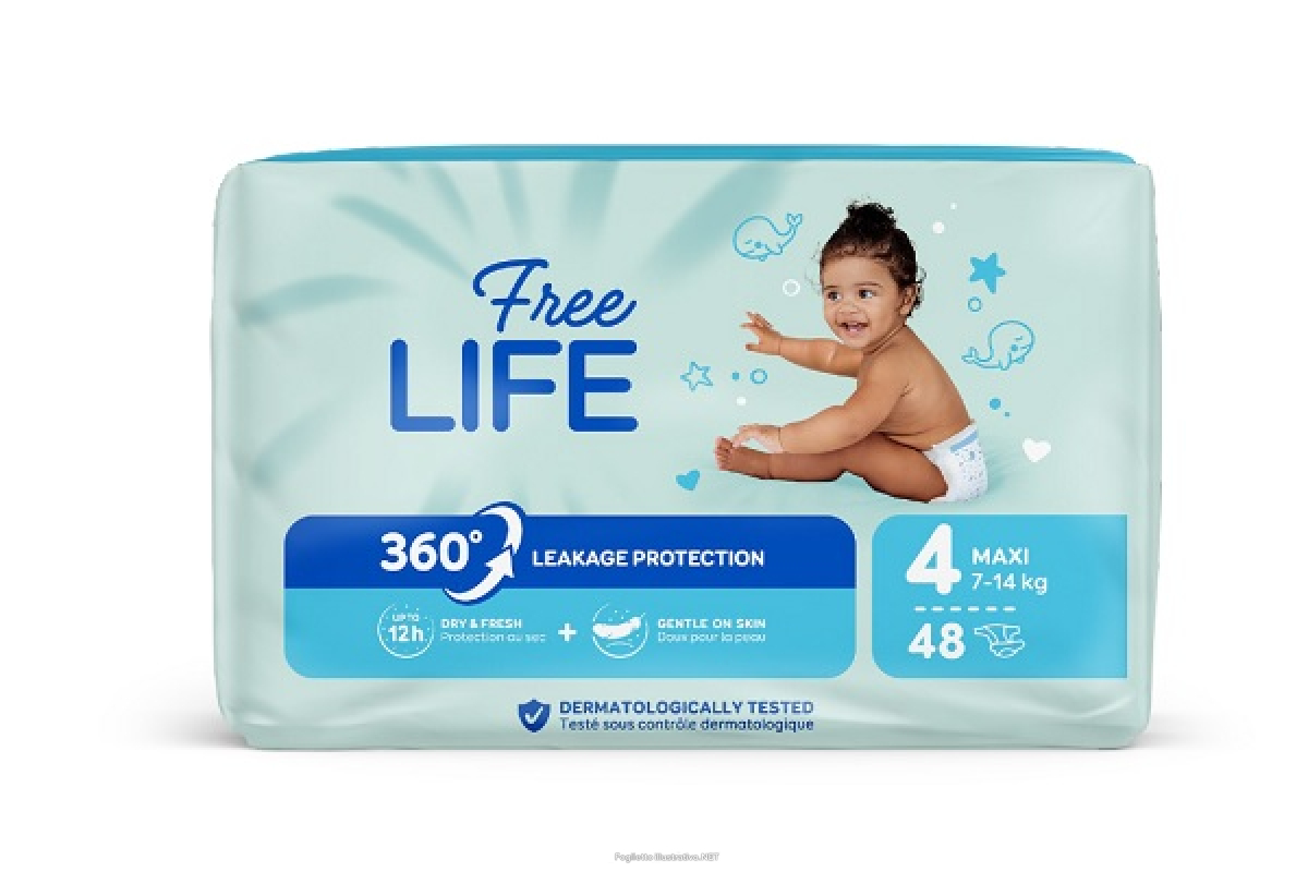 Compra Online freelife sirius 4 maxi (7-14kg) pannolini assorbenti per bambini 48 pezzi e Trova l'offerta più bassa