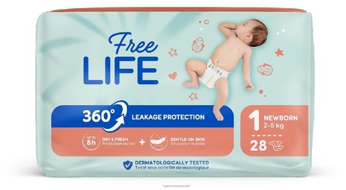 Compra Online freelife sirius pannolini newborn 28 pezzi e Trova l'offerta più bassa
