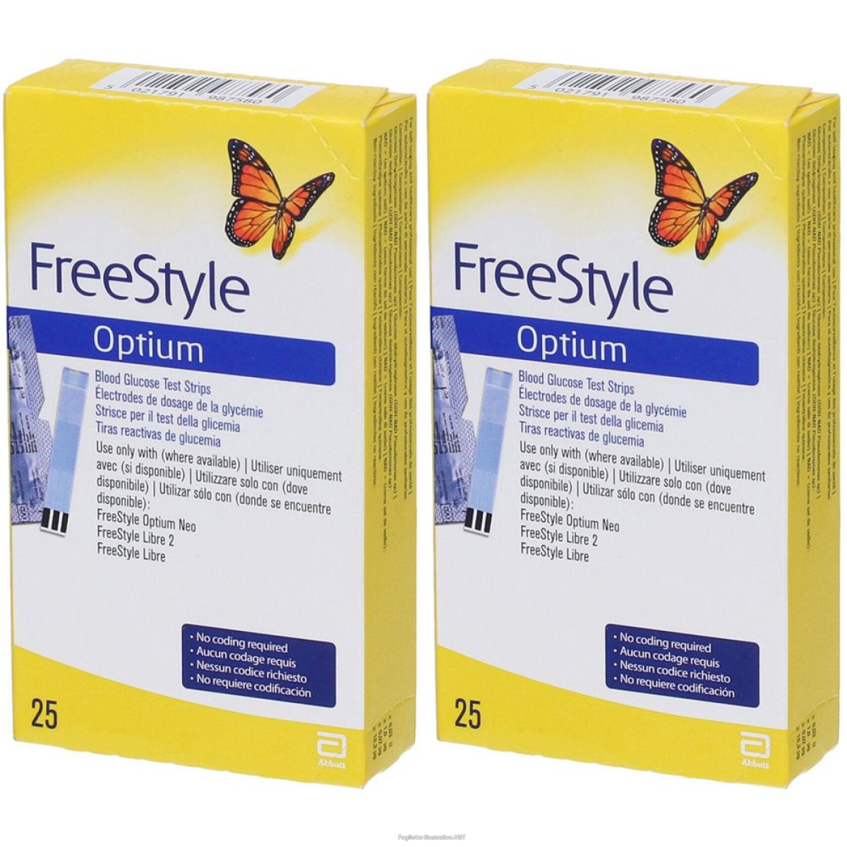 Compra Online freestyle® misura test strips set da 2 2x25 pz strisce reattive e Trova l'offerta più bassa